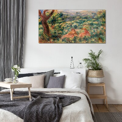 Tableau verre imprimé Un après-midi d'été dans le jardin