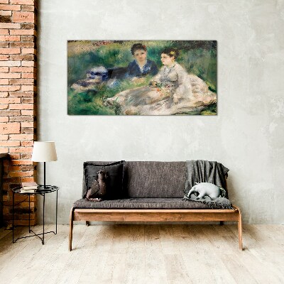 Tableau imprimé sur verre Une promenade dans la verdure