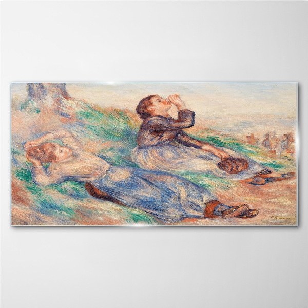 Tableau verre imprimé Rêves d'enfance dans la prairie