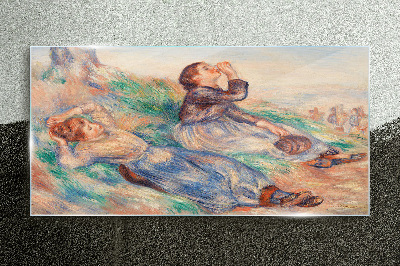 Tableau verre imprimé Rêves d'enfance dans la prairie