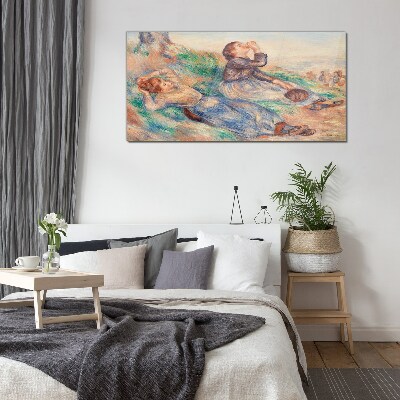 Tableau verre imprimé Rêves d'enfance dans la prairie