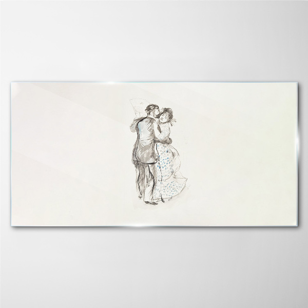 Tableau imprimé sur verre Danser dans la lueur blanche