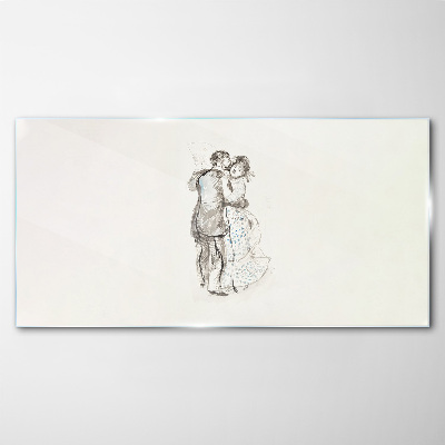 Tableau imprimé sur verre Danser dans la lueur blanche