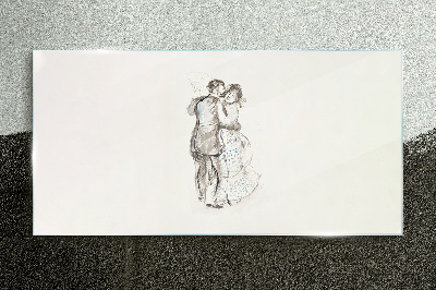 Tableau imprimé sur verre Danser dans la lueur blanche