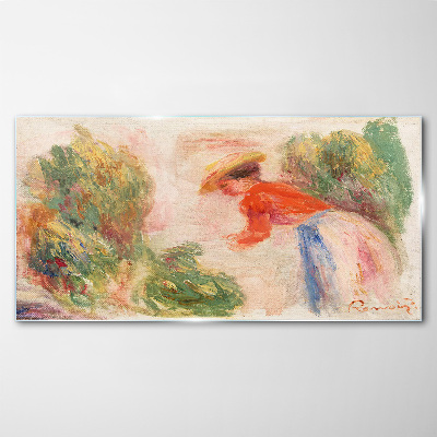 Tableau verre imprimé Travailler dans le jardin