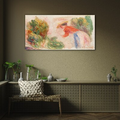 Tableau verre imprimé Travailler dans le jardin