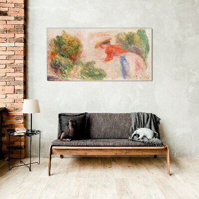 Tableau verre imprimé Travailler dans le jardin