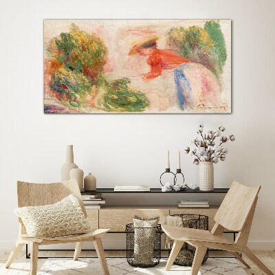 Tableau verre imprimé Travailler dans le jardin