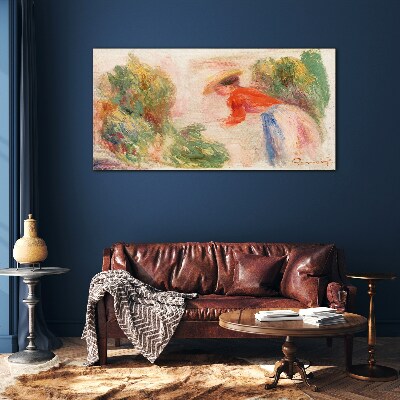 Tableau verre imprimé Travailler dans le jardin