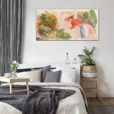 Tableau verre imprimé Travailler dans le jardin