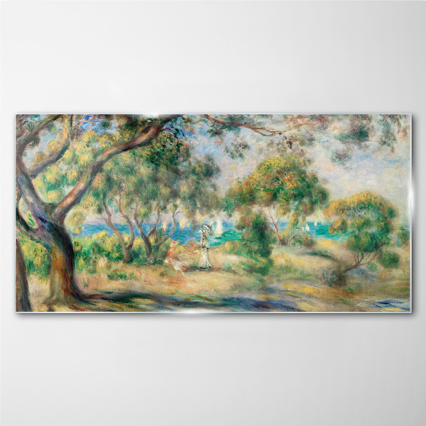 Tableau photo sur verre Paysage d'été au bord de l'eau