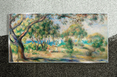 Tableau photo sur verre Paysage d'été au bord de l'eau