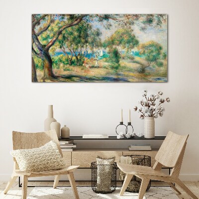 Tableau photo sur verre Paysage d'été au bord de l'eau