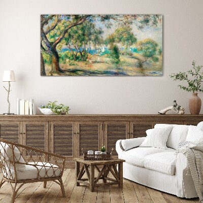 Tableau photo sur verre Paysage d'été au bord de l'eau