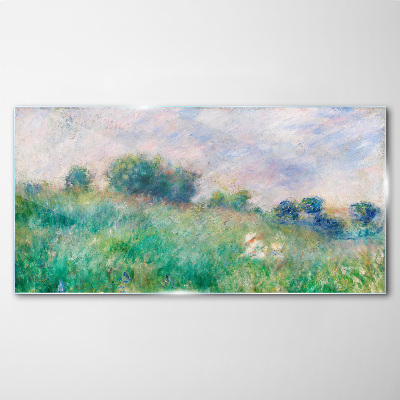 Tableau en verre Prairie au soleil