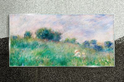 Tableau en verre Prairie au soleil