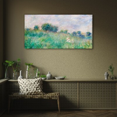 Tableau en verre Prairie au soleil