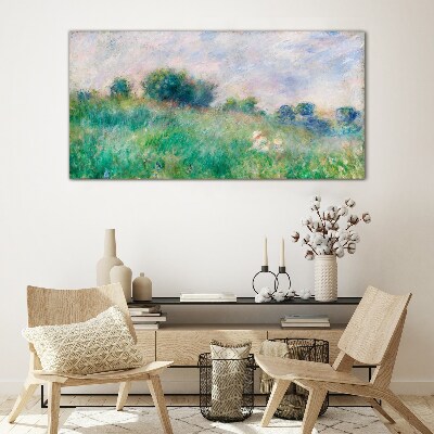 Tableau en verre Prairie au soleil