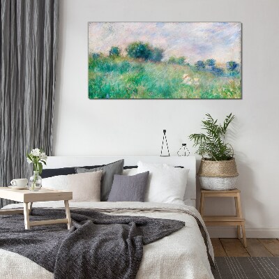 Tableau en verre Prairie au soleil