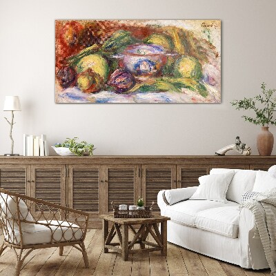 Tableau sur verre Nature morte aux fruits