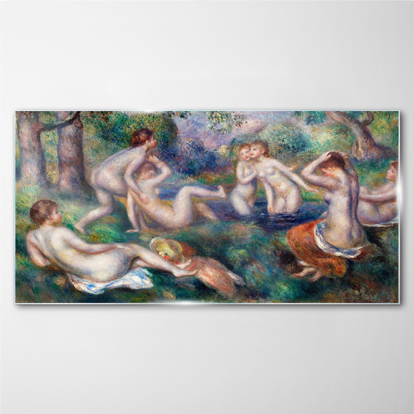 Tableau imprimé sur verre Du plaisir dans le jardin