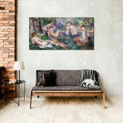 Tableau imprimé sur verre Du plaisir dans le jardin
