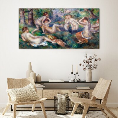 Tableau imprimé sur verre Du plaisir dans le jardin