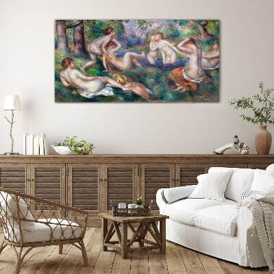 Tableau imprimé sur verre Du plaisir dans le jardin