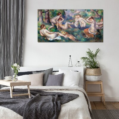Tableau imprimé sur verre Du plaisir dans le jardin