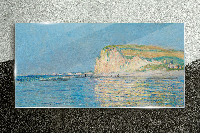 Tableau sur verre Falaises en bord de mer à la lumière du jour