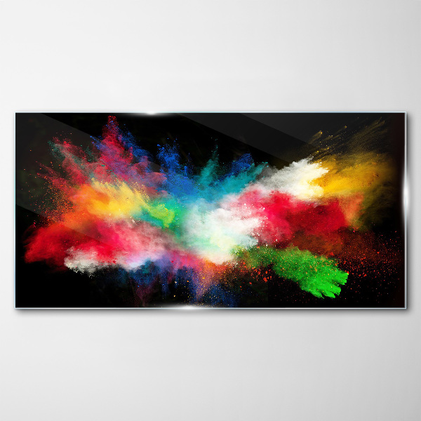 Tableau photo sur verre Expression des couleurs en mouvement