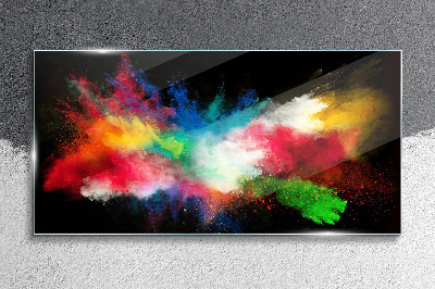 Tableau photo sur verre Expression des couleurs en mouvement