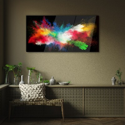 Tableau photo sur verre Expression des couleurs en mouvement