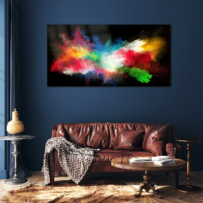 Tableau photo sur verre Expression des couleurs en mouvement