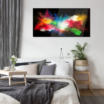 Tableau photo sur verre Expression des couleurs en mouvement