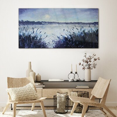 Tableau photo sur verre Une matinée tranquille au bord du lac