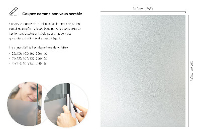 Film pour vitrage laiteux semi-transparent