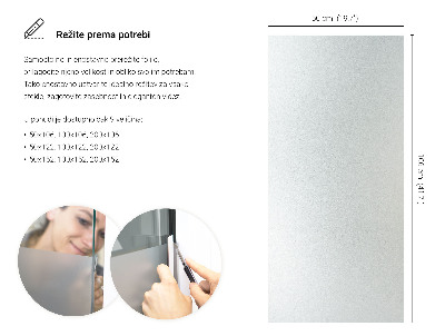 Film pour vitrage laiteux semi-transparent