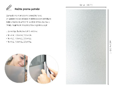 Film pour vitrage laiteux semi-transparent