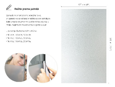 Film pour vitrage laiteux semi-transparent