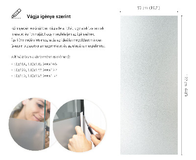 Film pour vitrage laiteux semi-transparent