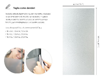 Film pour vitrage laiteux semi-transparent