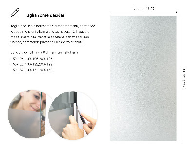 Film pour vitrage laiteux semi-transparent