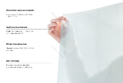 Film pour vitrage laiteux semi-transparent