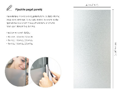 Film pour vitrage laiteux semi-transparent