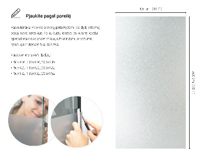 Film pour vitrage laiteux semi-transparent