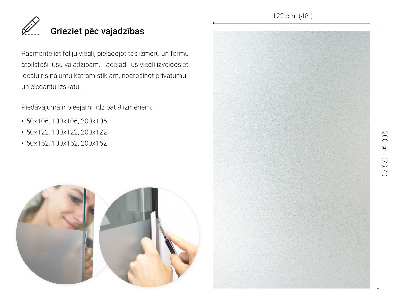 Film pour vitrage laiteux semi-transparent