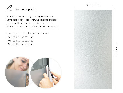 Film pour vitrage laiteux semi-transparent