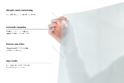 Film pour vitrage laiteux semi-transparent