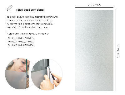 Film pour vitrage laiteux semi-transparent